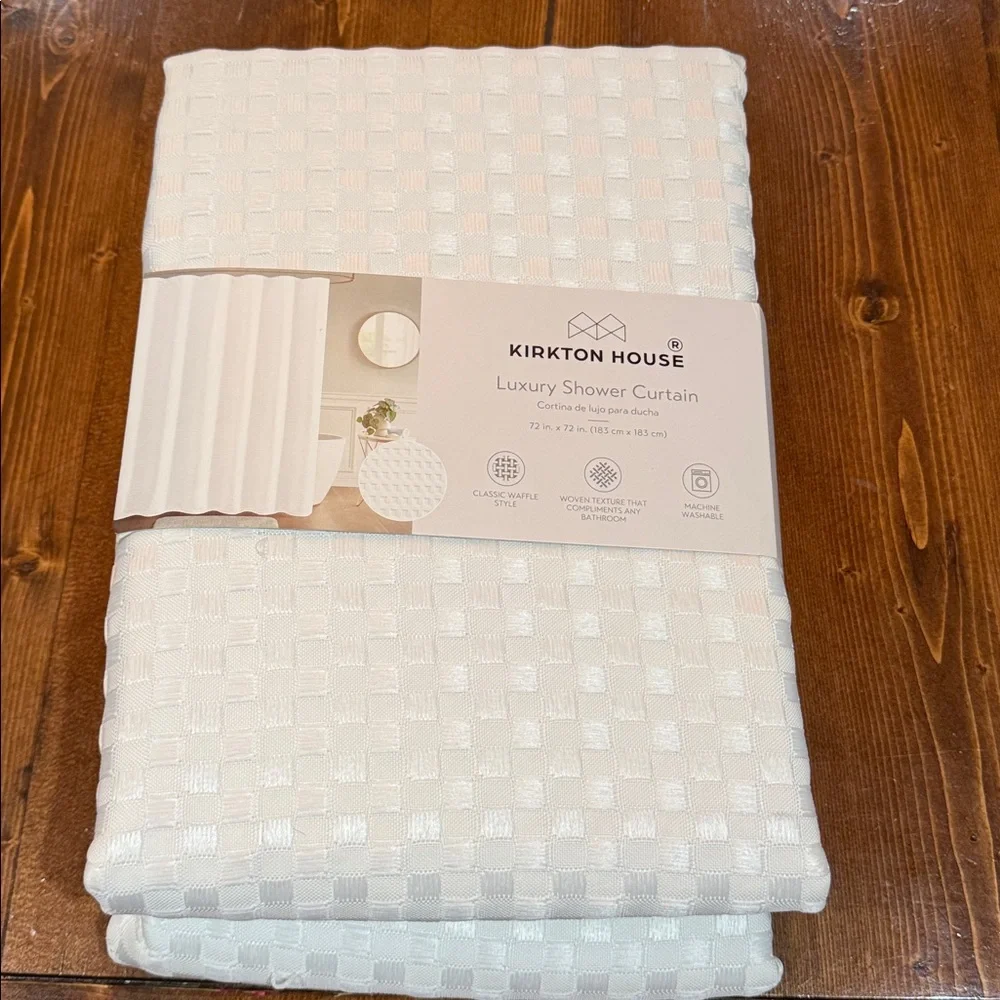 Kirkton House Luxury Shower Curtain - White